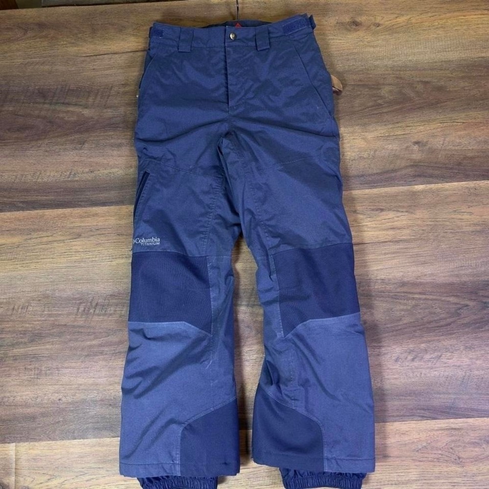 Columbia Titanium Youth Snow Pants 28x26 Omni-Heat Black